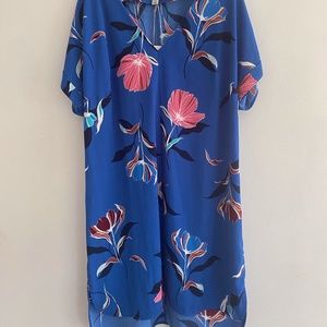 Blue flowery dress